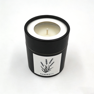 Custom Candle Packaging Boxes Gold <b>Foil</b> Logo Gift Cylinder Candles Tubes paper box with PVC <b>Window</b> - Product Image 4