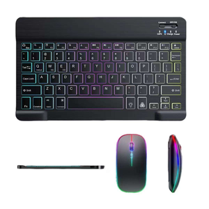 Personnalisé 10 pouces arabe anglais <span class=keywords><strong>rétro</strong></span>-<span class=keywords><strong>éclairé</strong></span> Mini <span class=keywords><strong>clavier</strong></span> <span class=keywords><strong>souris</strong></span> Combo rechargeable <span class=keywords><strong>sans</strong></span> <span class=keywords><strong>fil</strong></span> Rvb Mini <span class=keywords><strong>clavier</strong></span> pour Ipad tablette ordinateur portable - Product Image 4