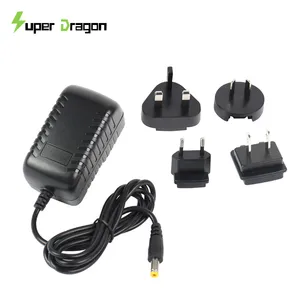 Power Adaptor Interchangeable Plug Travel Adapter 5V 12V 24V 10W 12W 24W 30W 36W 48W 240 Volt 120 Volt Universal Travel Adapter