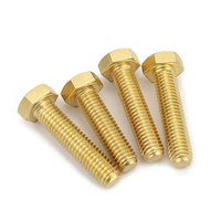 Metric M1.6 DIN Inch Brass Copper Bronze Alloy H59 H62 Plain Hexagon Socket Pan Head Machine Screws