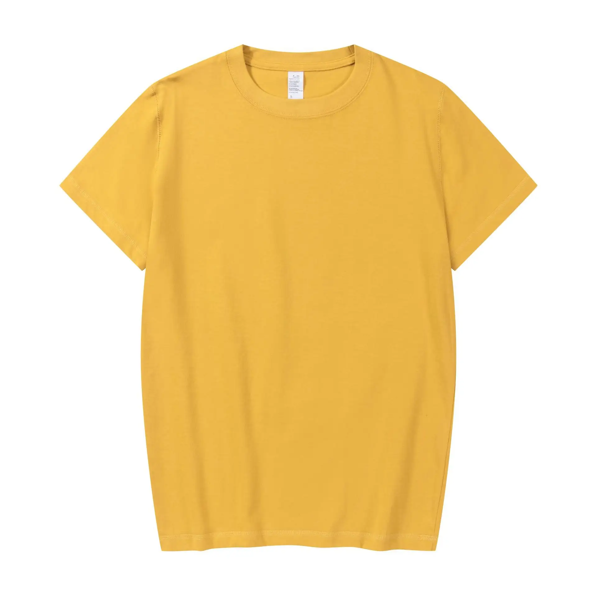 Einfarbige Baumwolle Street Wear T-Shirt Übergröße Drop-Shoulder-T-Shirt individueller hochwertiger Druck schweres Gewicht T-Shirt für Herren
