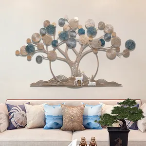 Nieuwste Abstract Home Decoratie Accessoires Luxe Metalen Boom Decor Muur Kunst Voor Thuis Muur