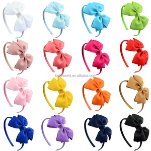 BELLEWORLD Factory Korean Summer Design <strong>Hot</strong> Selling Head Bands for Girls Kids Non Sleep Princess <strong>pink</strong> Color Sweet Bow <strong>Headbands</strong> - Product Image 6
