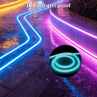 Tira de Luz LED RGB RGBW Inteligente y Flexible 5050, Luz Uniforme sin Puntos, IP67, Tubo de Silicona de 5 Metros para Exteriores y Uso Comercial