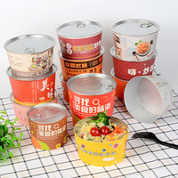 Couvercle de bol en papier jetable de qualité alimentaire, écologique, recyclable, imperméable et résistant à l'huile pour la restauration, les salades, les collations et les biscuits à emporter