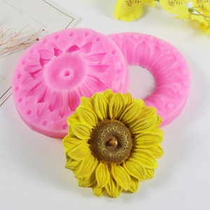 Sunflower Silicone <b>Mold</b> For <b>Candle</b> Diffuser Plaster Chocolate DIY Cake Making 204545 - Product Image 2