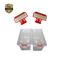 Porte-cartes de jeu en PVC acrylique transparent, étanche et écologique, avec verrous de sécurité pour jeux de Blackjack et de Poker, pour casino (8 jeux de cartes)