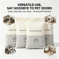 Sac purificateur d'air réutilisable au charbon actif, éliminateur et absorbeur naturel d'odeurs d'animaux pour la maison, la voiture et les zones résidentielles pour animaux, logo personnalisé OEM