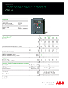 ACB Circuit Breaker E4S4000 4000A Industrial 230V 50Hz Drawer-type Fixed Controller - Product Image 5
