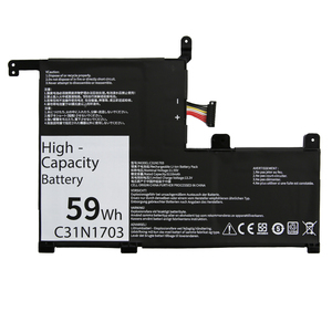 Batería Recargable de Alta Capacidad 59Wh C31N1703 para Portátiles Asus Zenbook FlipQ525U Q505UA Q525UA UX561UA UX561UN - Product Image 1