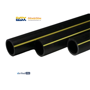 Çeşitli çaplarda özelleştirilmiş yüksek yoğunluklu polietilen (HDPE) gaz boru hatları dayanıklı sarı yeraltı doğal gaz boru hatları - Product Image 4