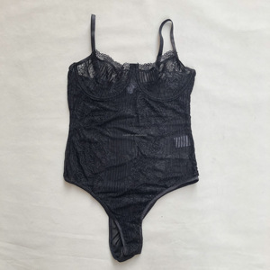 High Quality Sexy Transparent Women Lace Bodysuit Hollow Out Breathable Erotic Lingerie <strong>Mesh</strong> Embroidered <strong>Catsuit</strong> - Product Image 2