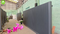 Clôture de jardin privé en aluminium de conception Simple, balançoire automatique, portail à deux volets, clôture et allée, portail principal pour appartement