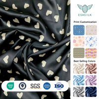 Tissu en Soie Charmeuse 100% Pure en Gros 16/19/22 Momme 43/44" de Large Teint Uni pour Robes, Vêtements de Nuit, Rideaux et Filles