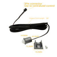 Haute tension haute puissance DC/AC 24V-265V 220V 1216 PIR interrupteur de capteur de mouvement de mouvement humain pour armoire armoire armoire
