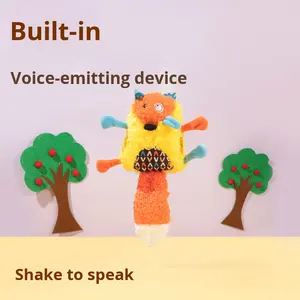 <span class=keywords><strong>Petsville</strong></span> ของเล่นสุนัขจิ้งจอกเป็นมิตรต่อสิ่งแวดล้อมพร้อมกระดาษย่นสำหรับกัดทนต่อการกัด - Product Image 3