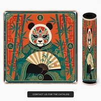 Tapis de Mahjong Pliable en Caoutchouc Facile à Nettoyer, Style Illustration Tendance Nationale, Vente en Gros pour Table de Casino