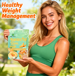 Коллагеновый порошок для похудения и сияния кожи Custom Beauty Slim <span class=keywords><strong>Milk</strong></span> Tea – с керамидами, пробиотиками и гарцинией, добавка для снижения веса - Product Image 3