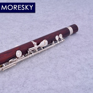 Flûte en bois de séquoia MORESKY 17 trous ouverts, clé E plaquée argent, cocobolo, professionnelle MFL-203 (OEM) - Product Image 6