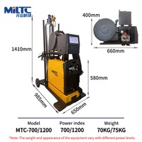 Machine de soudage laser portative refroidie par air 1200W, soudeuse laser avec alimentation en fil intégrée, support de bouteille de gaz, sans refroidisseur d'eau