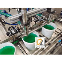 Máquina de Llenado Automática MTW para Botellas de Galón, Bidones y Garrafas, para Recubrimientos Impermeabilizantes, Pesticidas Agrícolas y Fertilizantes Líquidos