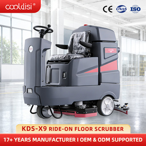 Ride-On Industrial 24V Core Motor Pump New Double Brush <b>Floor</b> Scrubber Dryer for Cleaning Warehouse Tiles - Product Image 4