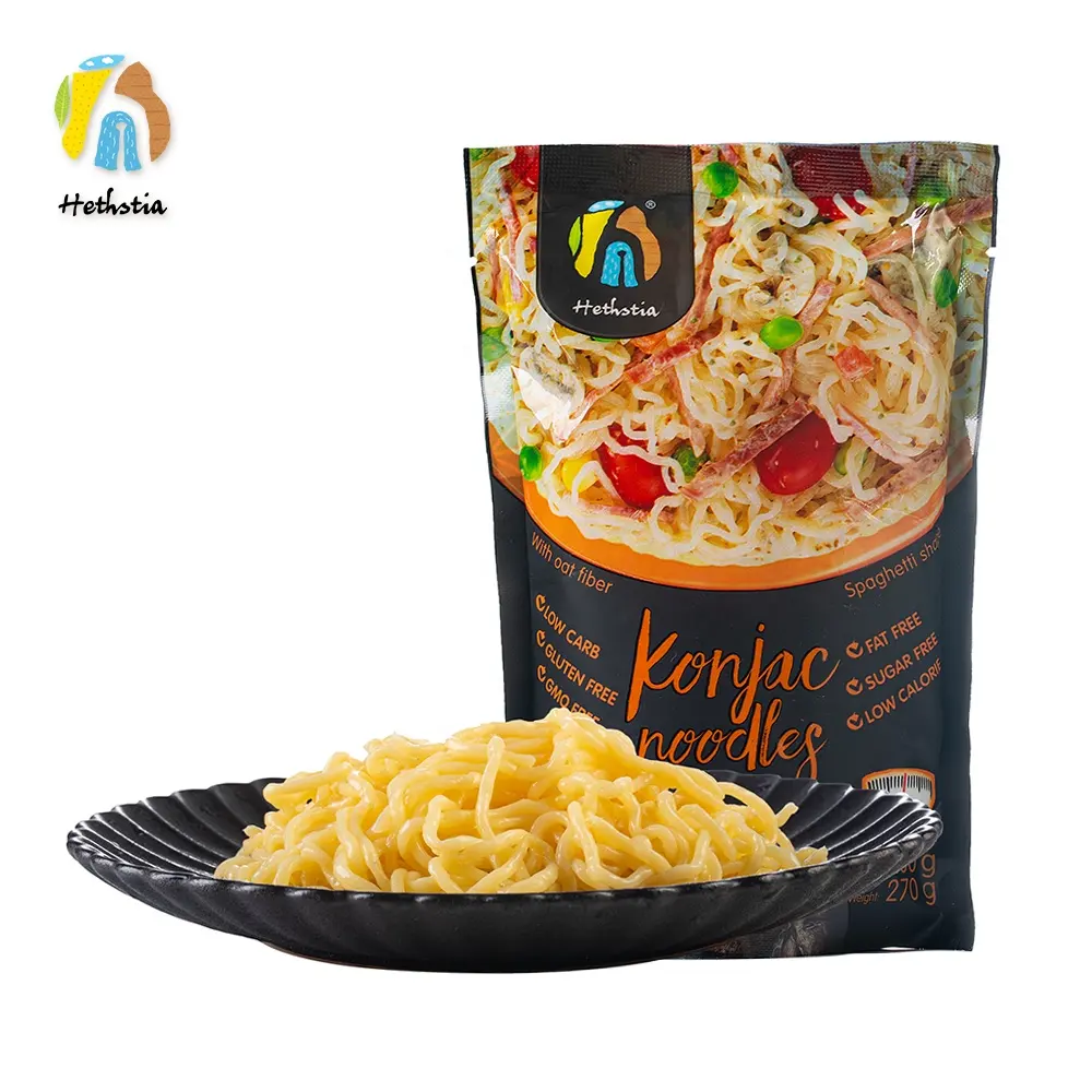 Hesthtia Low Carb Skinny Konjac Haver Pasta Instant Spaghetti Private Label