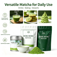 Échantillon Gratuit de Poudre de Matcha Pure Personnalisée, Marque Privée, Matcha Cérémonial, Matcha Latte, Poudre de Matcha Instantanée de Qualité Culinaire