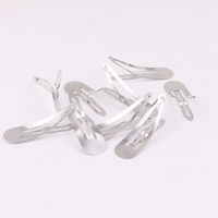 Barrette à cheveux en métal ronde de 5 cm, non toxique, petite, pour accessoires de coiffure