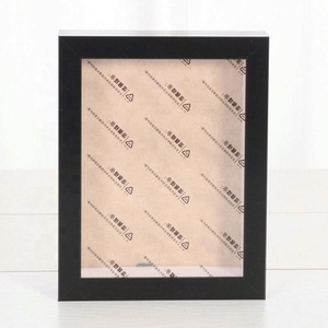 Cadre photo 3D profond en plastique noir et blanc sur mesure, avec verre, pour vente en gros - Product Image 4