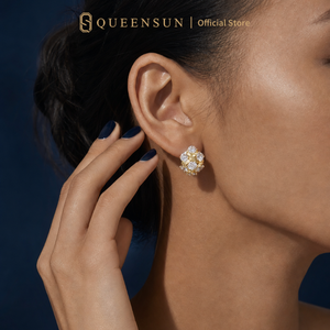 Pendientes <span class=keywords><strong>de</strong></span> Oro Sólido <span class=keywords><strong>de</strong></span> 9K con Diseño <span class=keywords><strong>de</strong></span> Cesta Tejida y Diamantes Cultivados en Laboratorio <span class=keywords><strong>DE</strong></span> VS, con Textura <span class=keywords><strong>de</strong></span> Rejilla, Joyería Fina <span class=keywords><strong>de</strong></span> Lujo <span class=keywords><strong>para</strong></span> <span class=keywords><strong>Mujer</strong></span> - Product Image 4