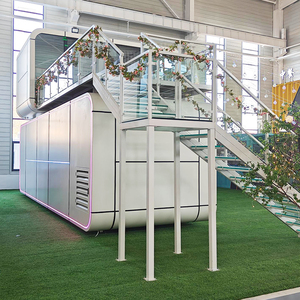 Casa de <span class=keywords><strong>perro</strong></span> prefabricada de acero con panel sándwich duradero Refugio exterior versátil para gimnasio Hotel Almacén Villa Parque Comedor Patio - Product Image 2