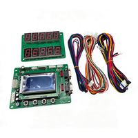 Kit DIY pour distributeur de monnaie en libre-service avec carte mère LCD, accepteur de pièces, validateur de billets, trémie à pièces 8 trous et distributeur de jetons