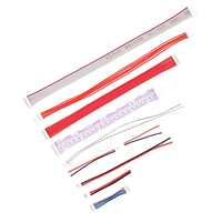 Maßgefertigtes Flachbandkabel mit Anschlussklemmen, 1,0mm 2,5mm Rastermaß, Paralleler Jumperdraht, PVC-verzinnter Kupferleiter, 450/750V für
