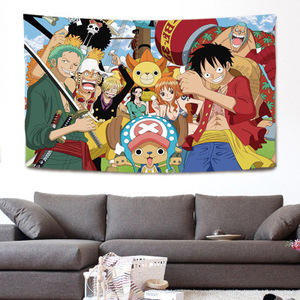De Casa de impresión Digital japonés una pieza cartel genial <span class=keywords><strong>Luffy</strong></span> sombreros de paja Anime pared tapiz - Product Image 1