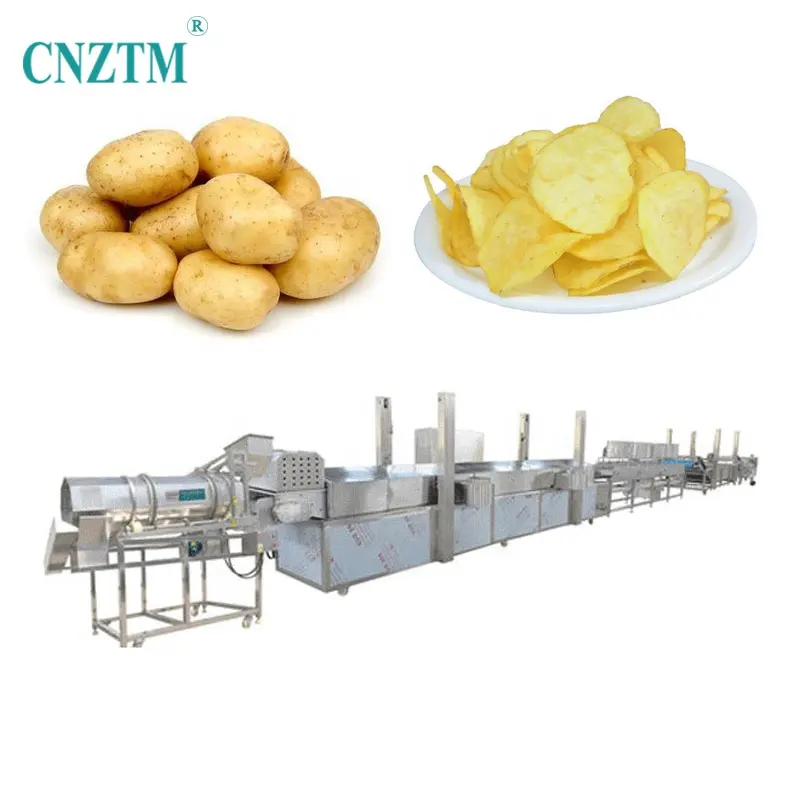 Máquina para hacer patatas fritas a pequeña escala, línea de producción hecha en China, equipo para patatas fritas