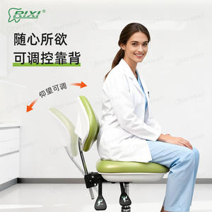 Fauteuil de dentiste hydraulique X3, certifié SGS, dossier réglable argenté, fauteuil de traitement médical et esthétique - Product Image 3