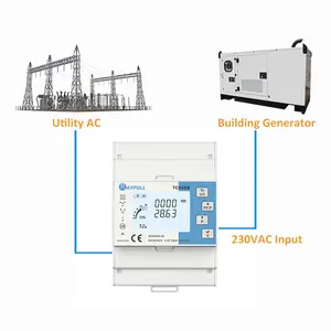 Rayfull TC55DS 3 Phase CT Connected DIN Rail RS485 Modbus Energy Meter Power Monitoring Devices For Smart Buildings