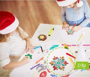 DIY kerajinan anak gambar grosir belum selesai pohon Natal dekorasi rumah potongan kayu - Product Image 6