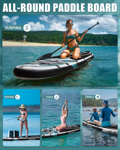 Tabla de Paddle Surf OEM de Fábrica con Envío Directo, Tabla <span class=keywords><strong>SUP</strong></span> Ultra Ancha de 33'' para Todo Terreno, Tabla de Paddle Surf Inflable con Accesorios - Product Image 6