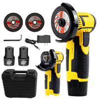 Meuleuse d'angle sans fil professionnelle industrielle 220-240V à moteur en cuivre, haute vitesse, mini, rechargeable, pour bricolage et polissage