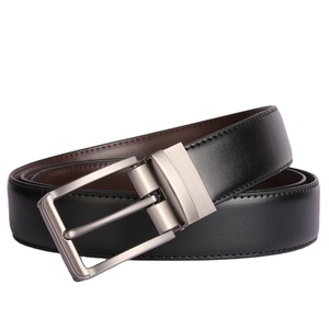 Fabricant OEM ODM <span class=keywords><strong>Ceinture</strong></span> d'affaires décontractée réglable rotative réversible à double face avec boucle en <span class=keywords><strong>cuir</strong></span> véritable - Product Image 3
