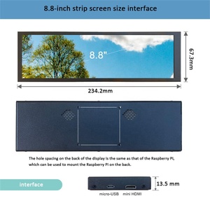 8.8&quot; Capacitive Touch 480x1920 Long Strip Portable <strong>Monitor</strong> Stretched Bar <strong>LCD</strong> Second Screen <strong>USB</strong> Aida64 Sub <strong>Display</strong> CPU GPU HD-MI - Product Image 4