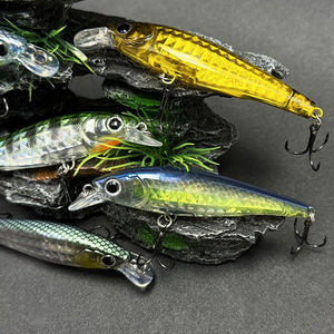Esca Artificiale Galleggiante 3D da 80mm 9.2g con Occhi, in ABS, <span class=keywords><strong>per</strong></span> Pesca in Acqua Salata, <span class=keywords><strong>Spigola</strong></span> e Trota, Oceano e Acqua Dolce - Product Image 3