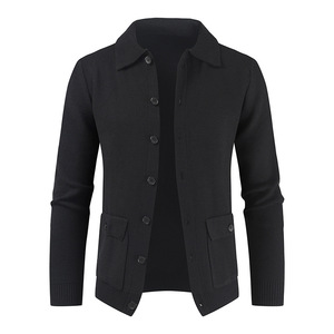 Liu Ming autunno ultimi prodotti da uomo Casual taglie forti alla moda vestiti a maglia Cardigan cappotto maglione - Product Image 5