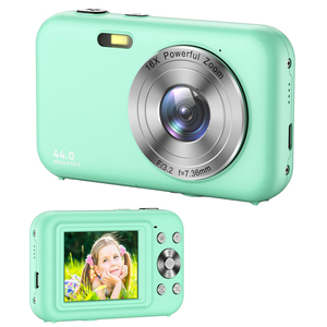 กล้องดิจิตอลขนาดกะทัดรัด 48MP พร้อมหน้าจอ LCD ขนาด 2.4 นิ้ว บันทึกวิดีโอความละเอียด 1080P HD สำหรับผู้เริ่มต้นและนักเดินทาง กล้องวิดีโอมินิแบบดิจิตอล - Product Image 1