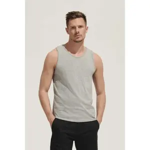 Men's cotton tank <b>top</b> custom merchandising - Product Image 3