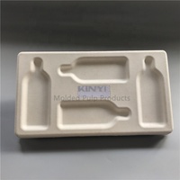 Bouteille en verre bouteille en papier bagasse emballage en pâte moulée boîte d'emballage en pâte écologique insert