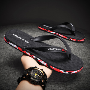 Chanclas Crazysurf para Hombre, Antideslizantes, Deportivas, para Interiores y Exteriores, Sandalias de Playa con Suela de EVA, Diseño Estampado, Punta Abierta - Product Image 1