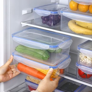Refrigerador <span class=keywords><strong>Rectangular</strong></span> Sellado para Cocina, Caja de Almacenamiento con Tapa de Plástico, Fiambrera Calentada por Microondas - Product Image 4